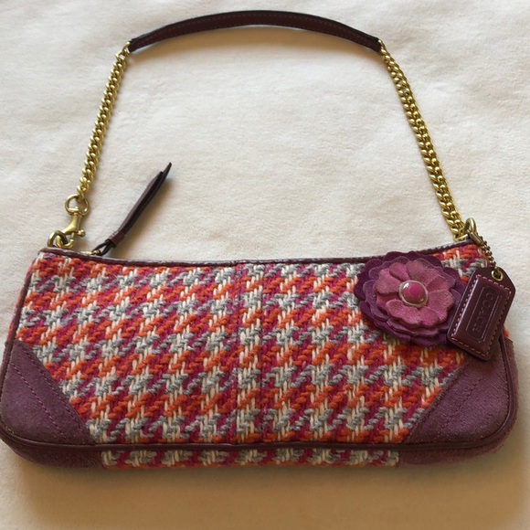 Coach Handbags - COACH Mini tweed bag/wristlet